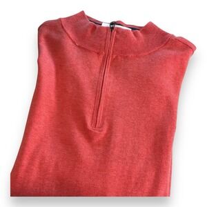 NWT Walter Hagen Clubhouse 1/4 Zip Pullover Sweater Pink Rouge Mens Size XL